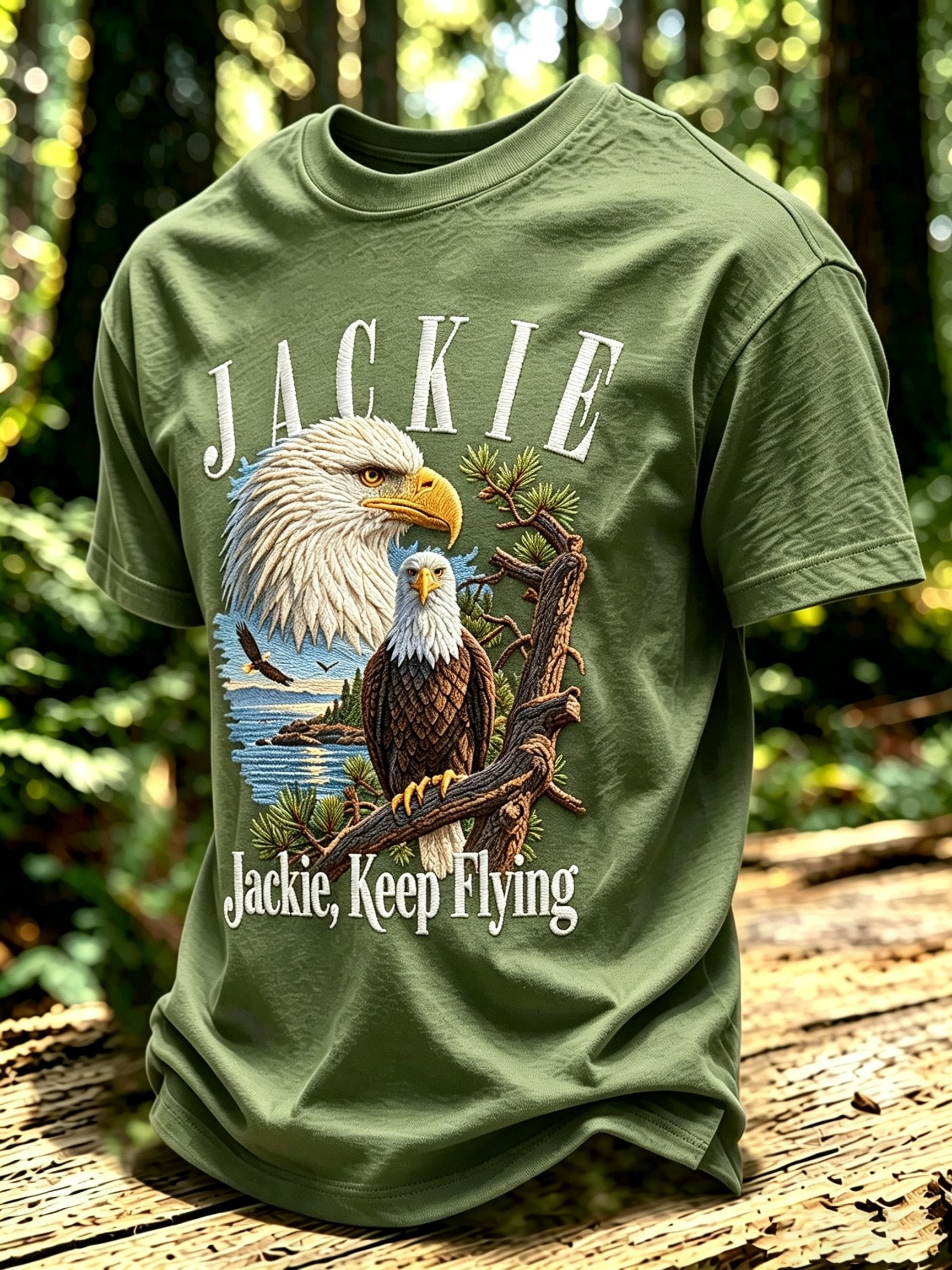 Men's Jackie and Shadow Print Short-Sleeve T-Shirt