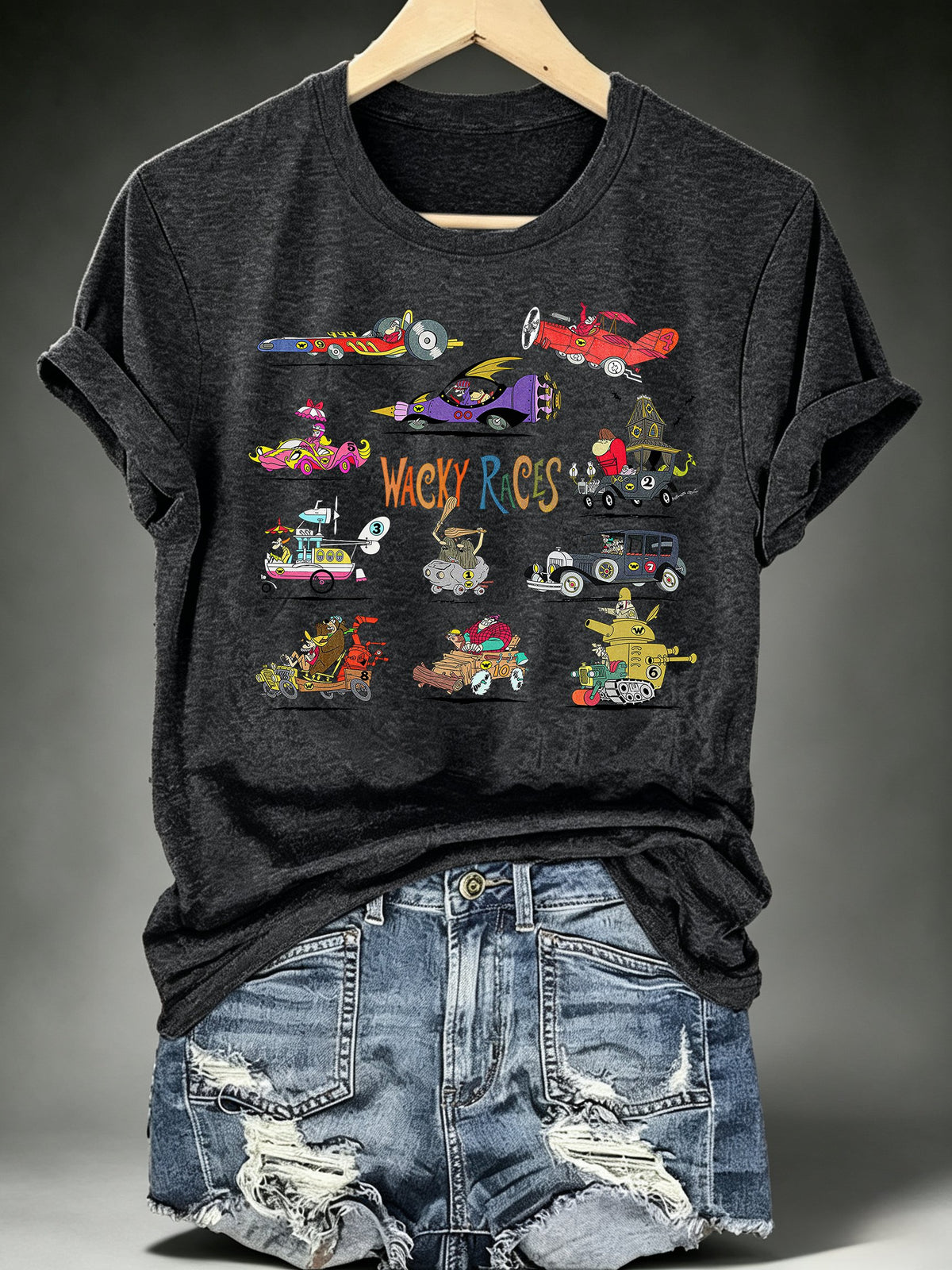 Women's Wacky Races - Characters & Vehicles T-shirt