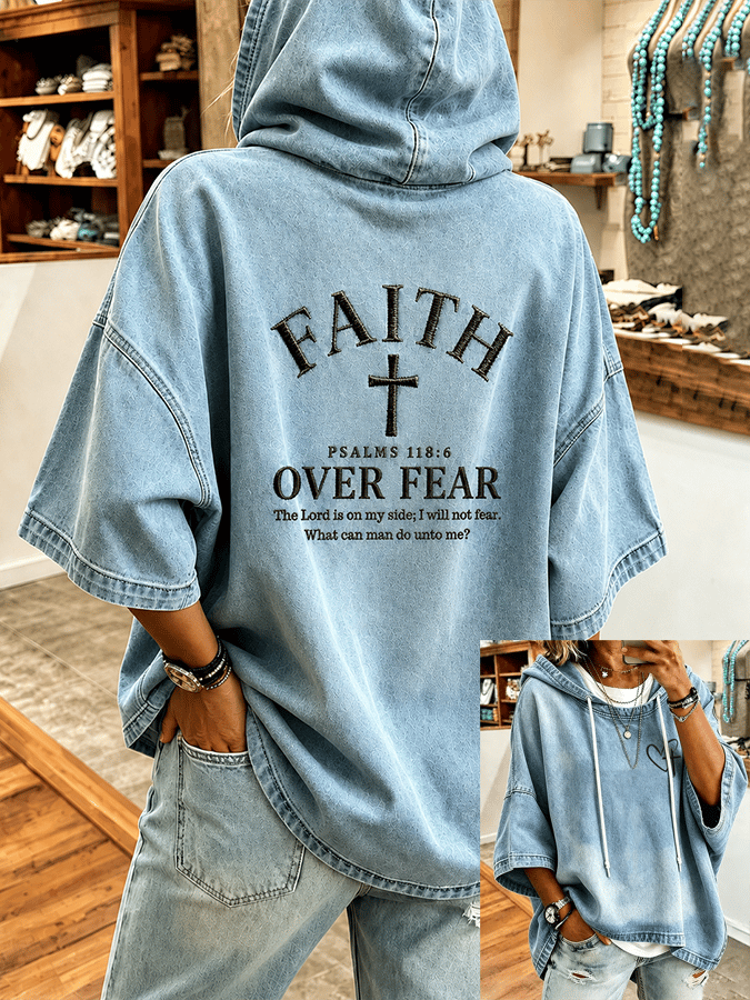 Women's "Faith" Print Casual Top