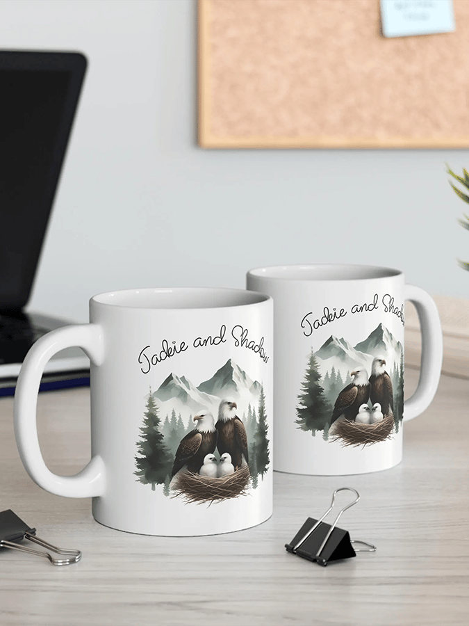 Retro Jackie & Shadow Print Mug