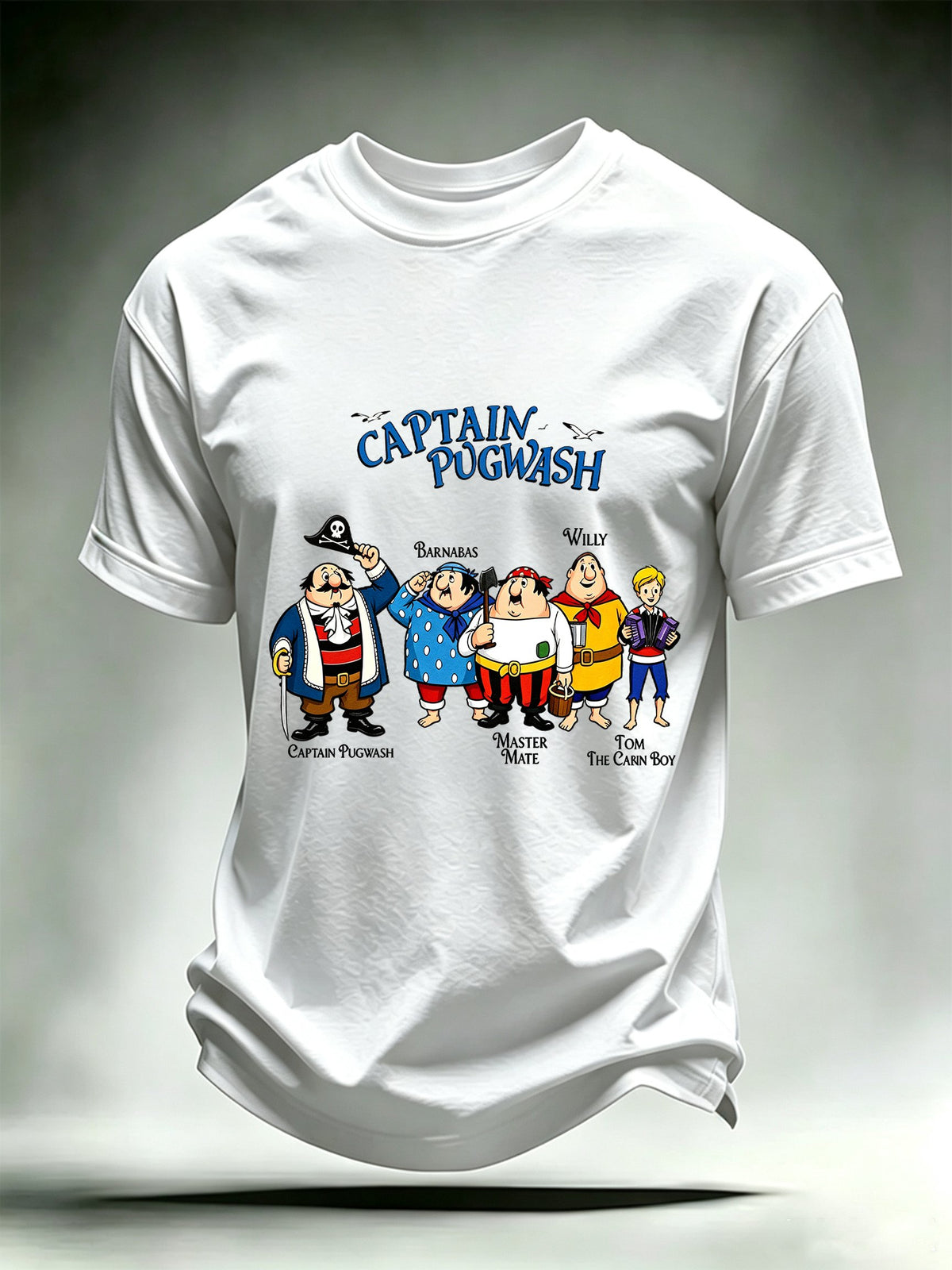 Men's Casual Printed Crew-Neck T-Shirt
