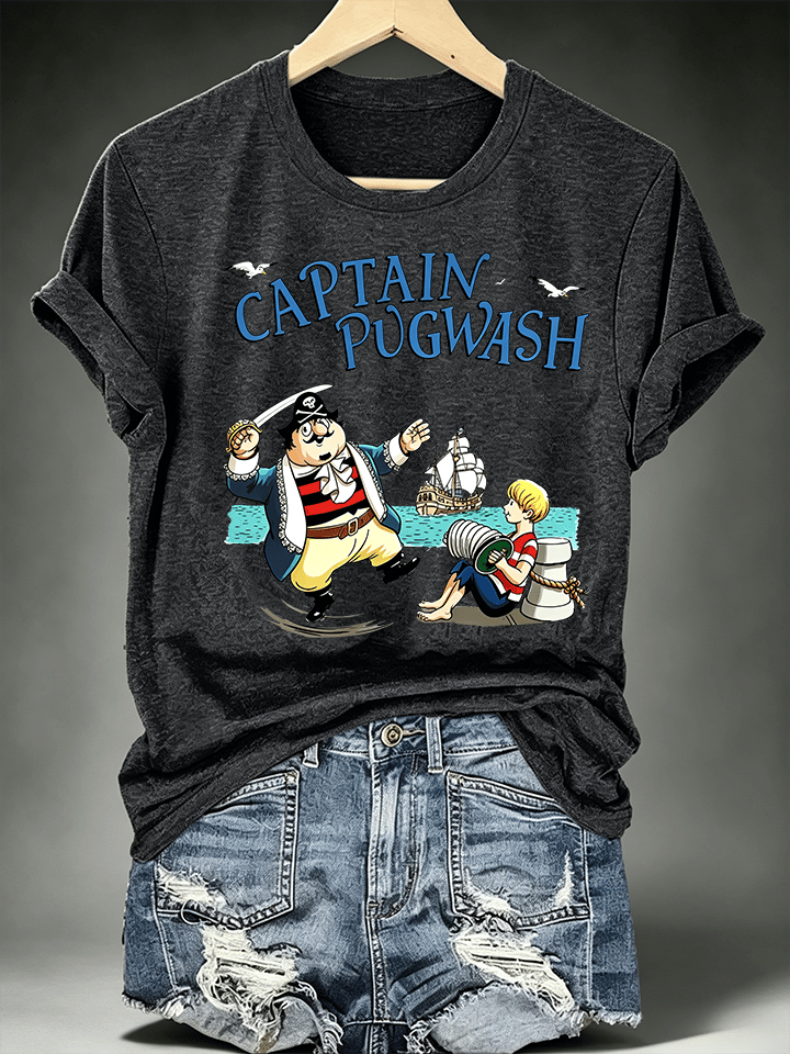 Women's Casual Printed Crew-Neck T-Shirt