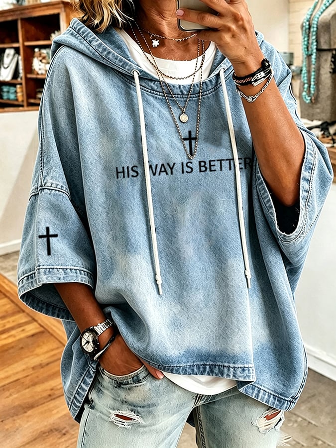 Women's Faith Printing Top