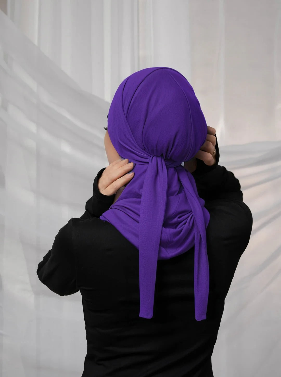3in1 practical hijab - purple