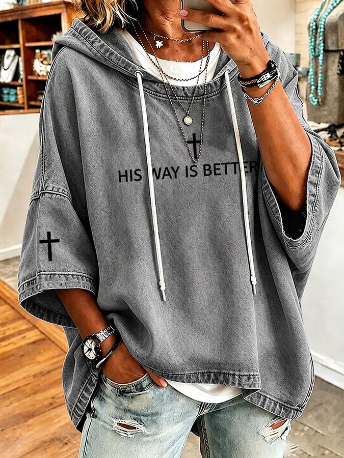 Women's Faith Printing Top