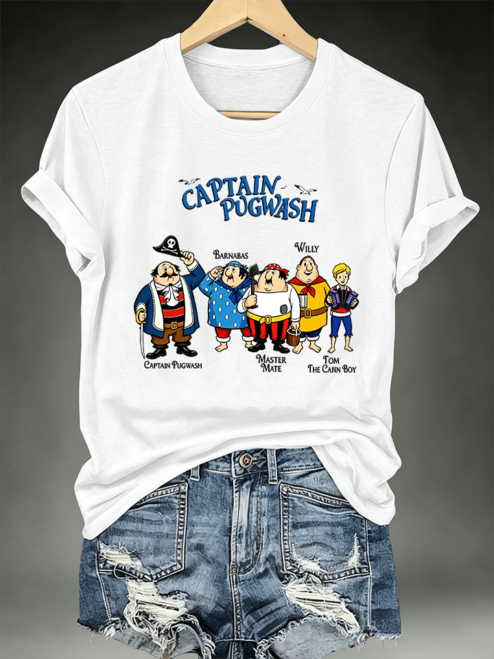 Women's Casual Printed Crew-Neck T-Shirt
