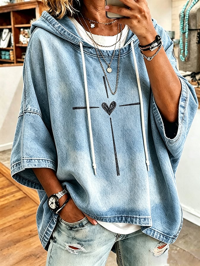 Women's Faith Printing Top