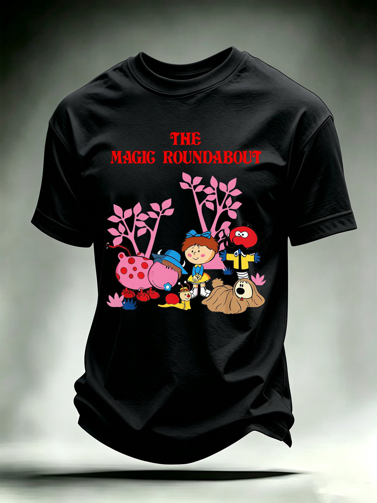 Men's Casual Printed Crew-Neck T-Shirt