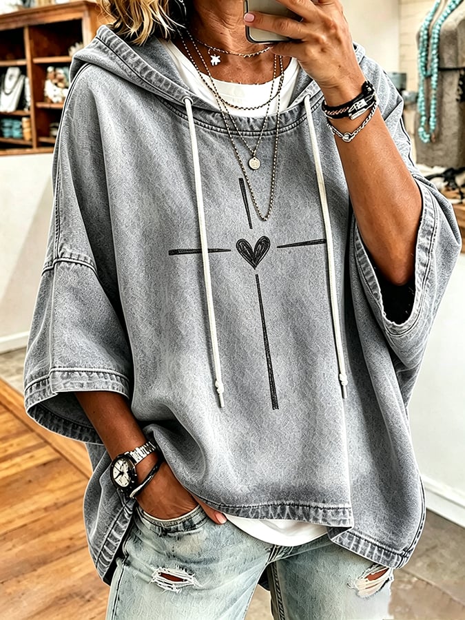 Women's Faith Printing Top