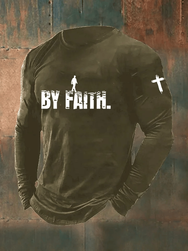 Men's Walk By Faith Printed Shirt
