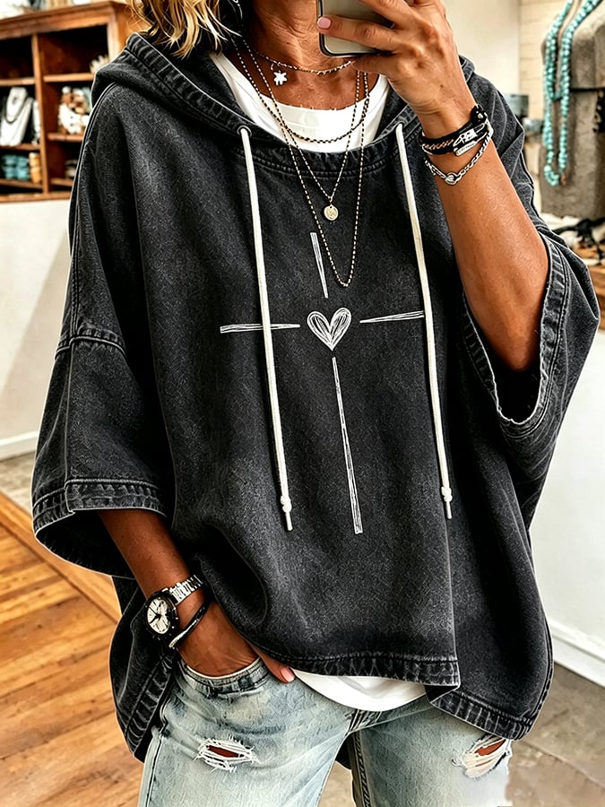Women's Faith Printing Top
