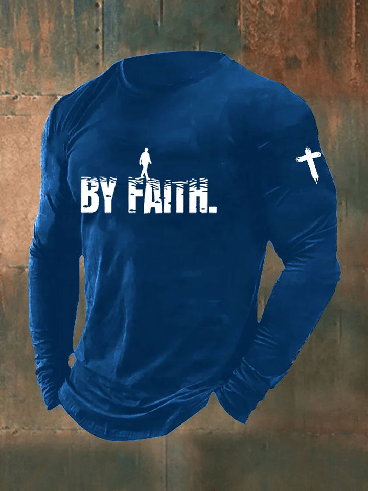 Men's Walk By Faith Printed Shirt