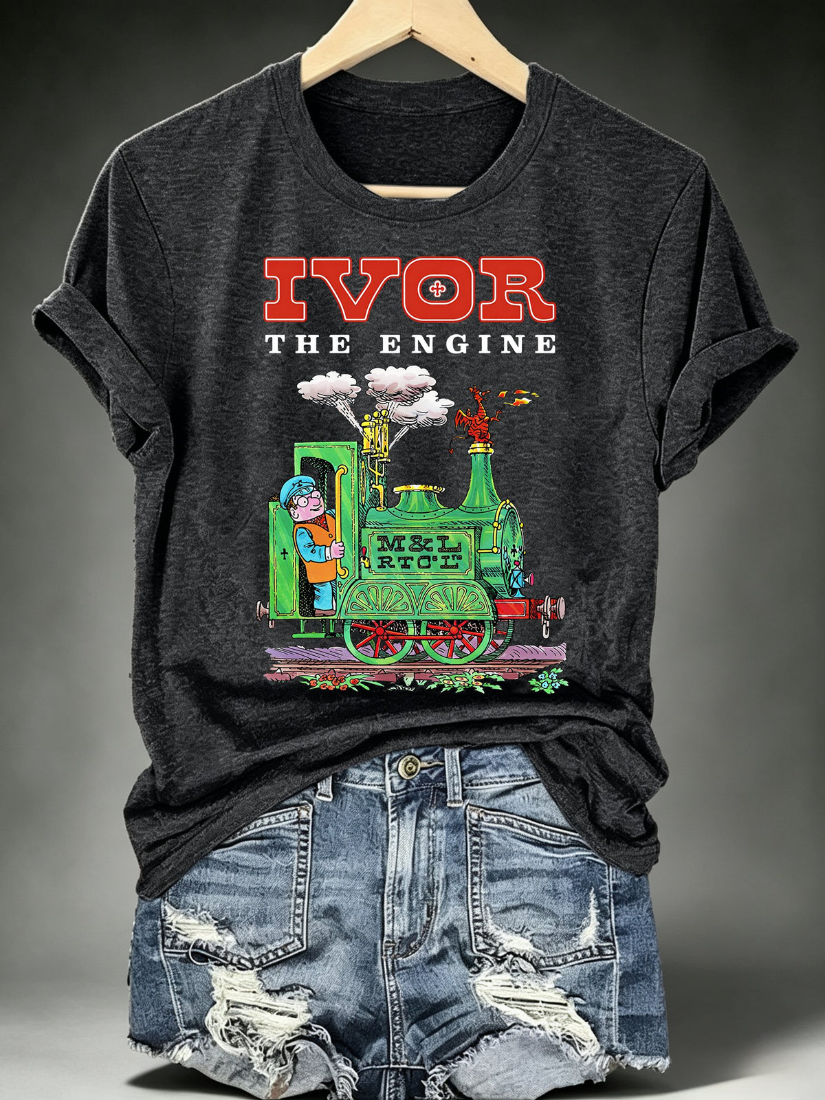 Women's Casual Printed Crew-Neck T-Shirt