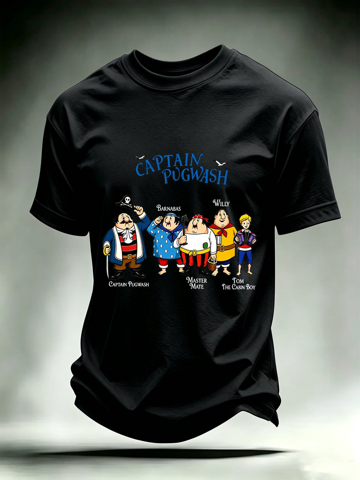 Men's Casual Printed Crew-Neck T-Shirt