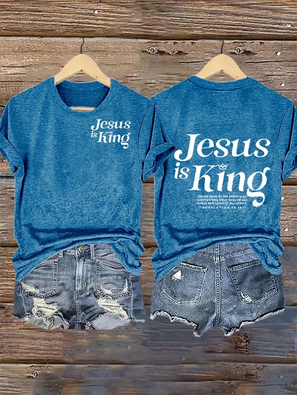Women's Jesus Is King Christian T-Shirt