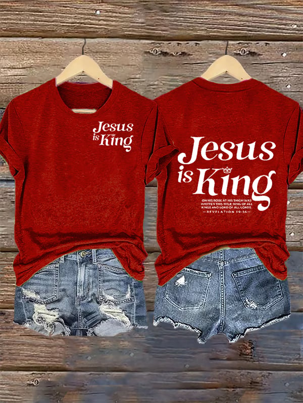 Women's Jesus Is King Christian T-Shirt