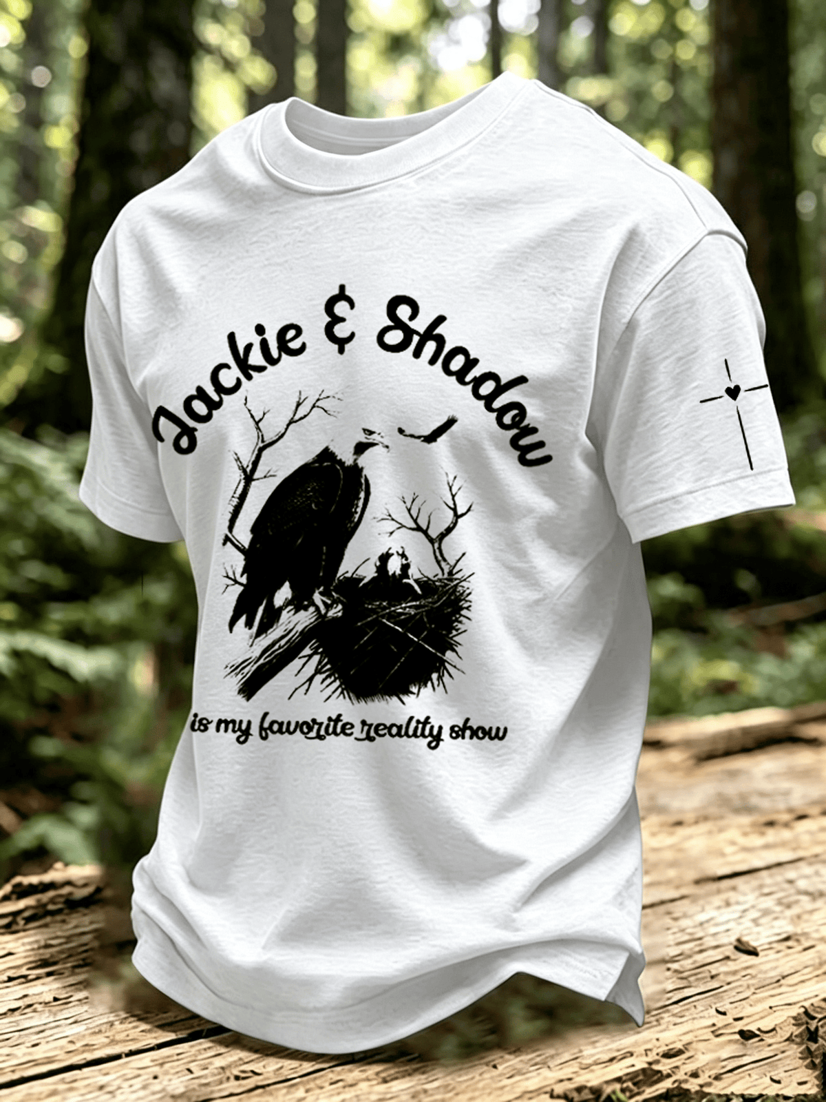 Men's Jackie and Shadow Print Short-Sleeve T-Shirt