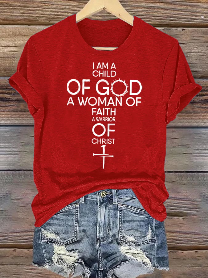 Women's Child Of God T-Shirt: Woman Of Faith, Christian T-Shirt