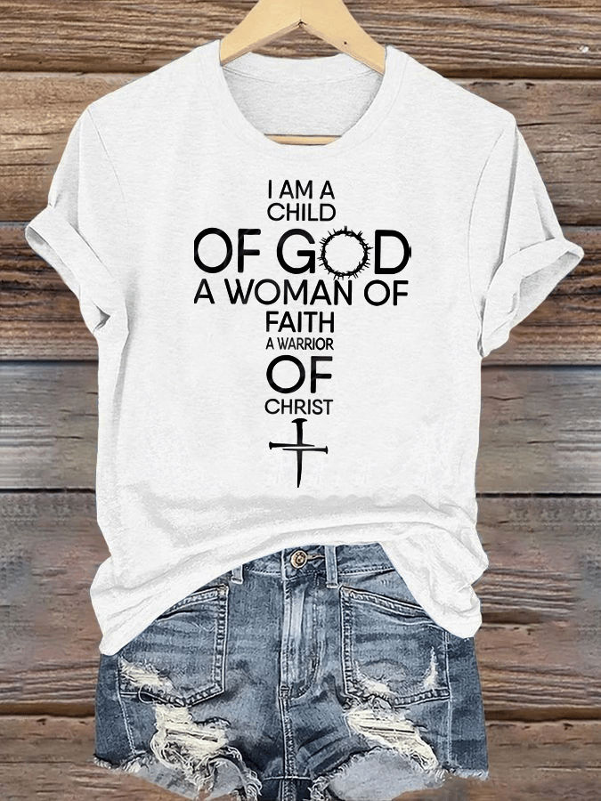 Women's Child Of God T-Shirt: Woman Of Faith, Christian T-Shirt