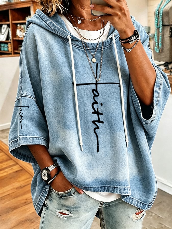 Women's Faith Over Fear Printing Top