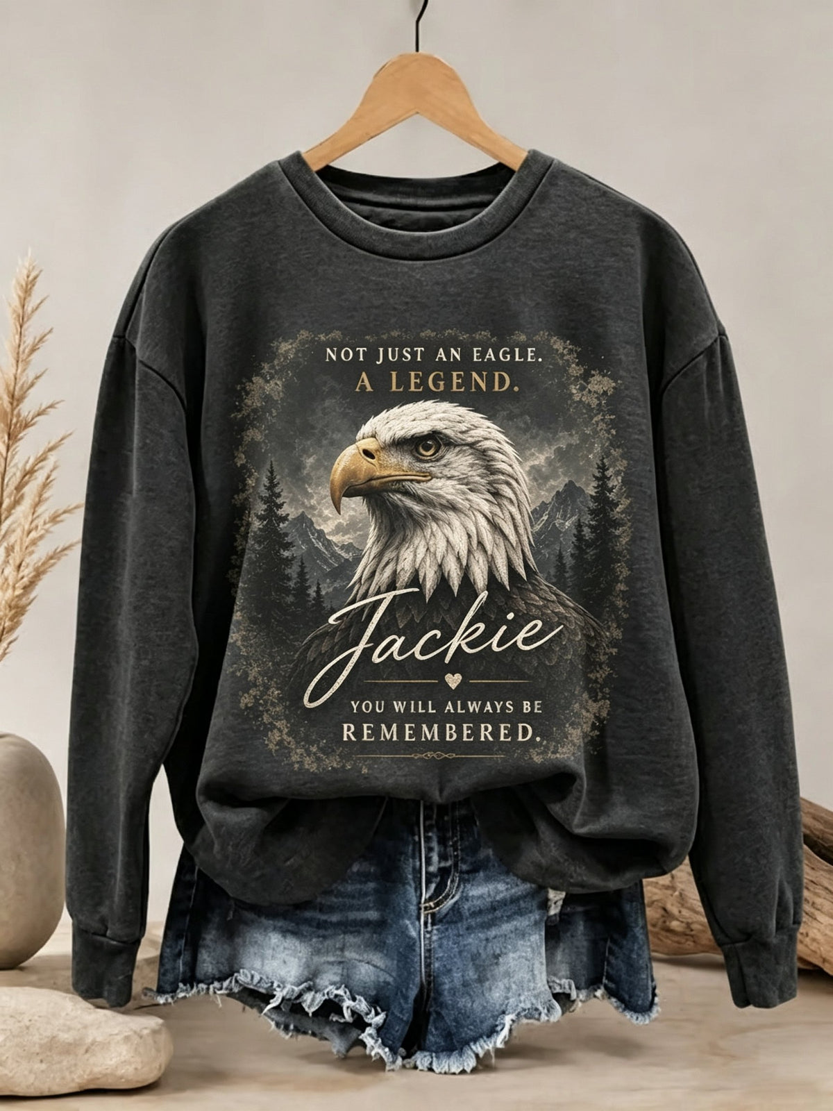Women's "MESS WITH JACKIE AT YOUR OWN RISK" Crew Neck Sweatshirt
