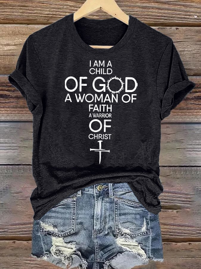 Women's Child Of God T-Shirt: Woman Of Faith, Christian T-Shirt