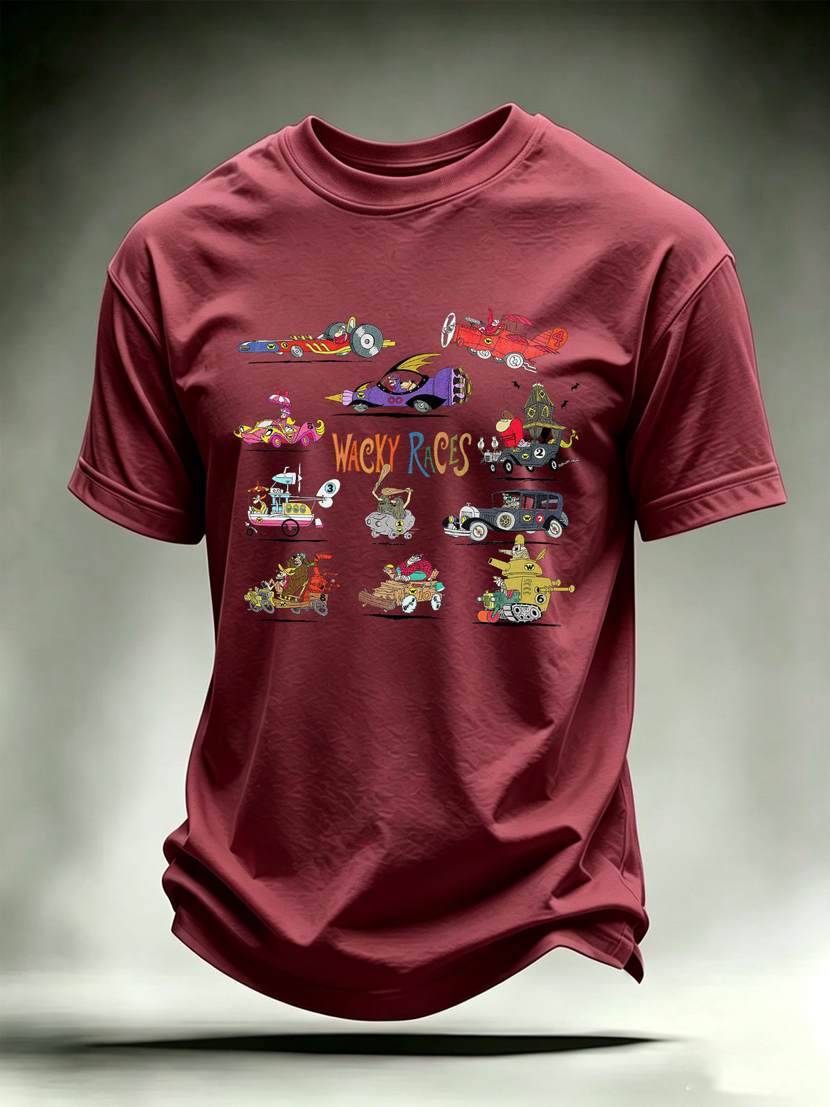 Men's Wacky Races - Characters & Vehicles T-shirt