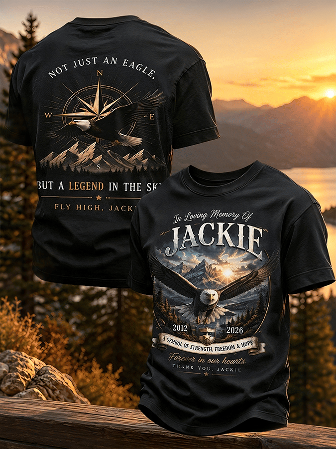 "Forever in my heart Thank you, Jackie" Print Men's Print T-Shirt