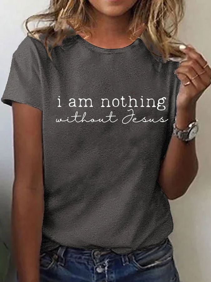 Women'S Casual Faith Short Sleeve T-Shirt