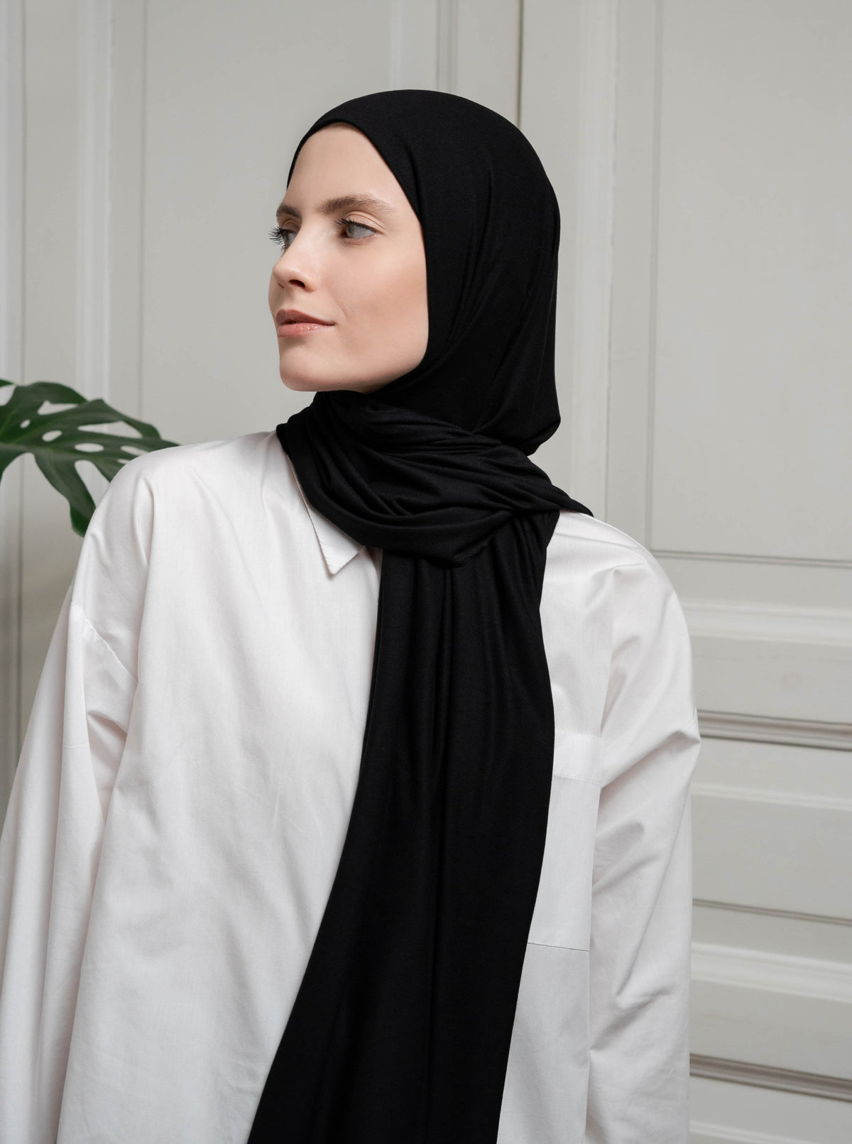 Ultra-soft Jersey Hijab - black