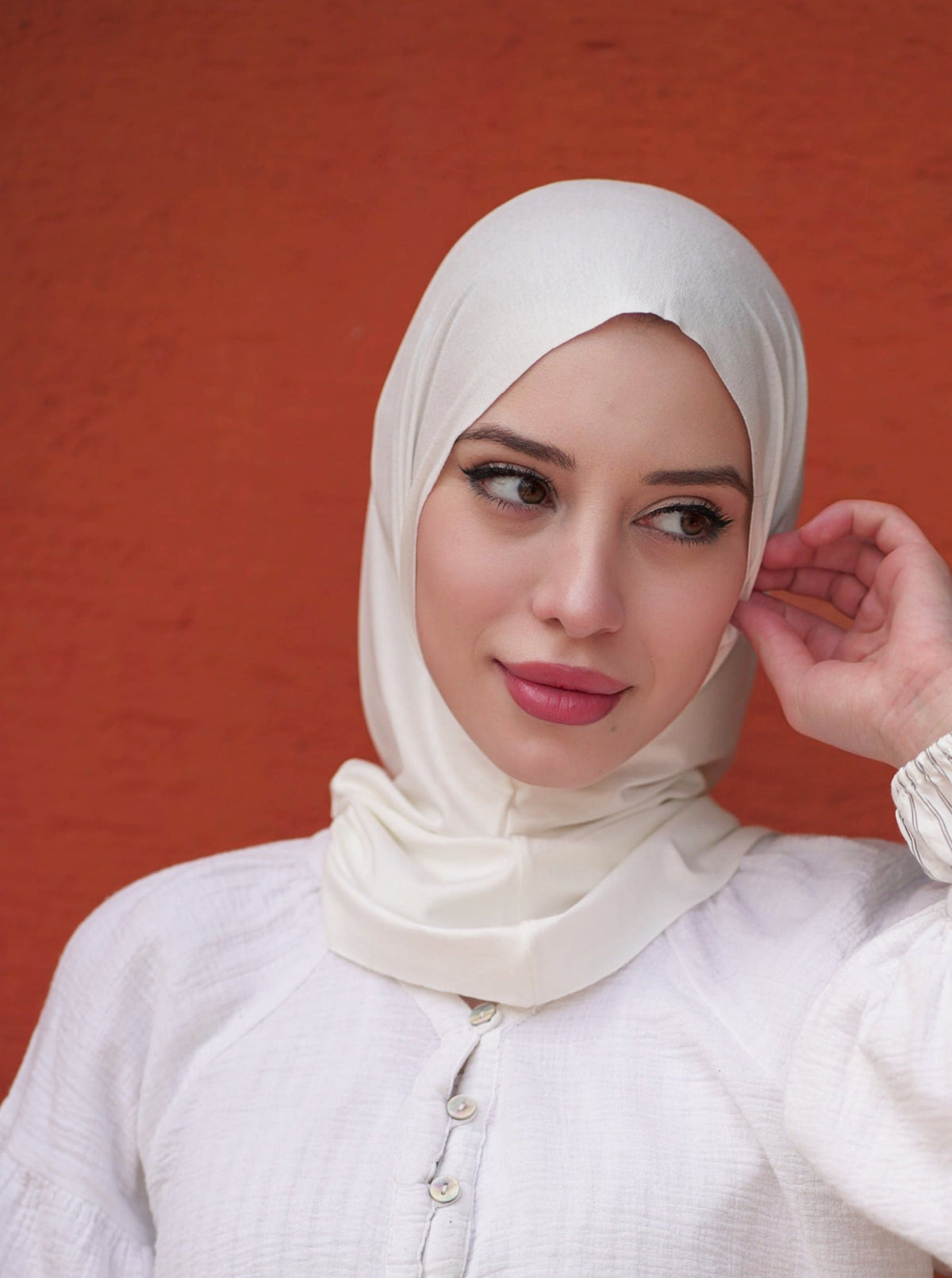 Practical hijab "Easy" - white