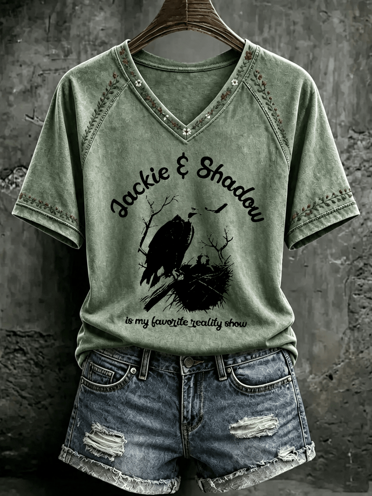 Women's Jackie & Shadow Print Top