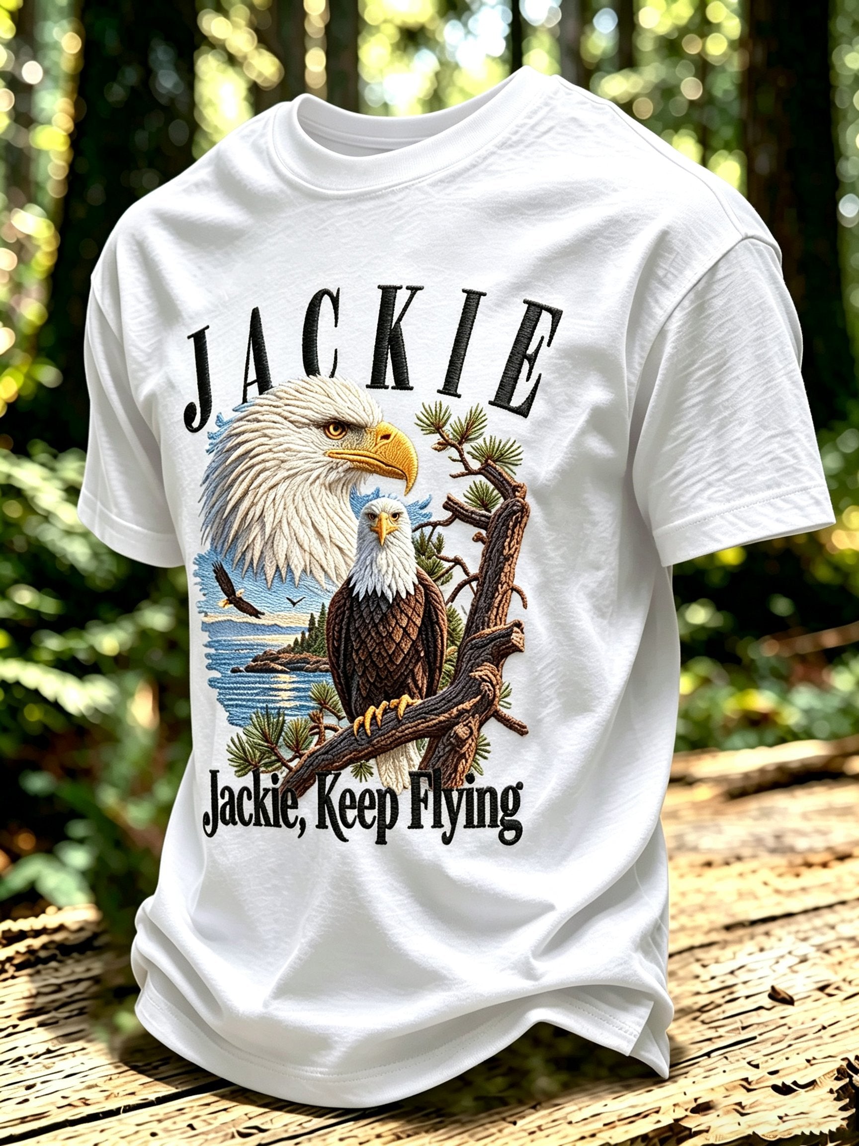 Men's Jackie and Shadow Print Short-Sleeve T-Shirt