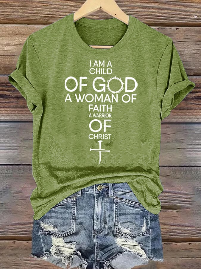 Women's Child Of God T-Shirt: Woman Of Faith, Christian T-Shirt