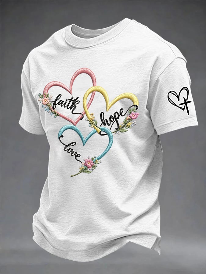 Men's Faith Printing T-Shirts