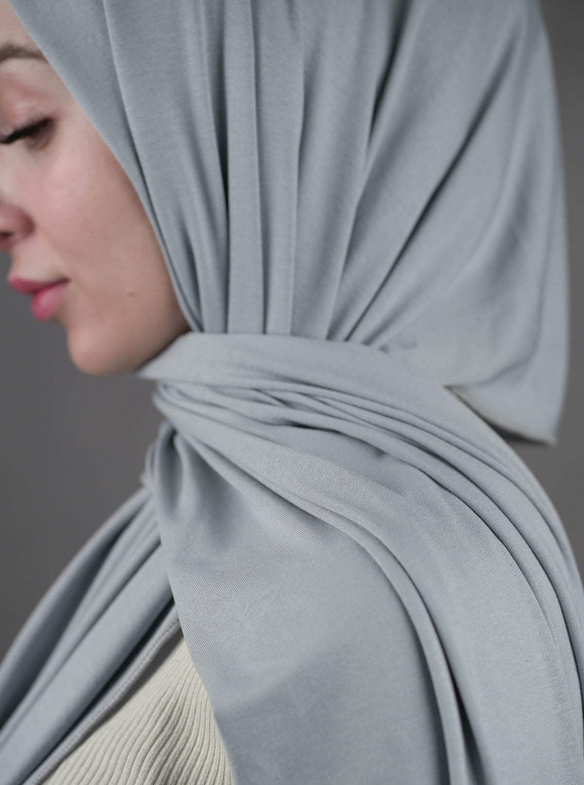 Ultra-soft Jersey Hijab - lightgrey
