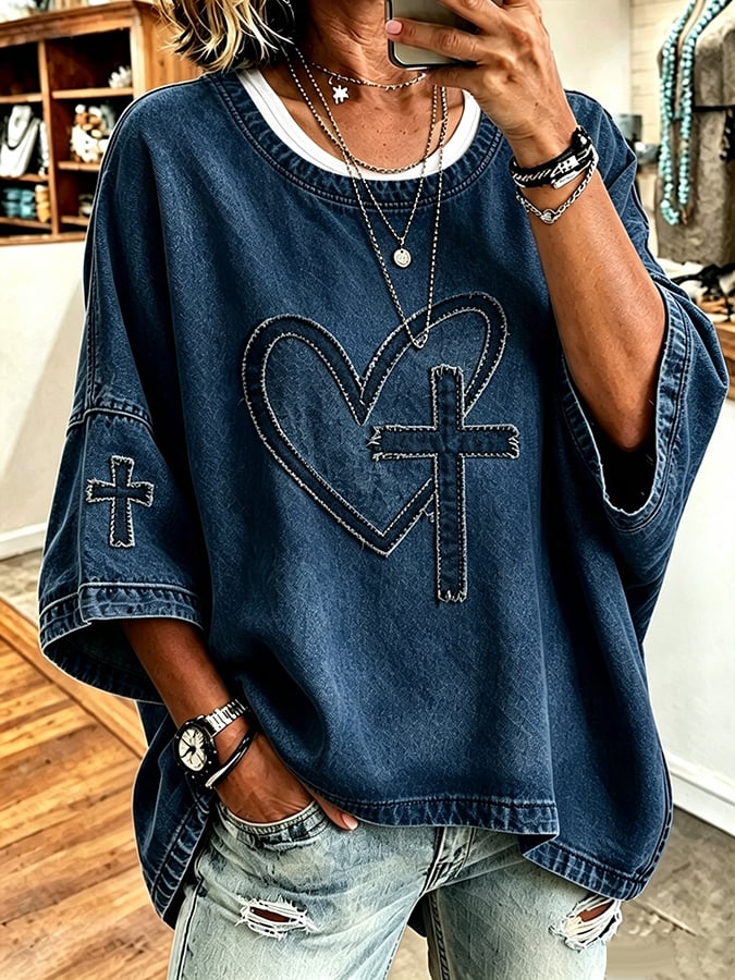 Women's Faith Pattern Hoodie