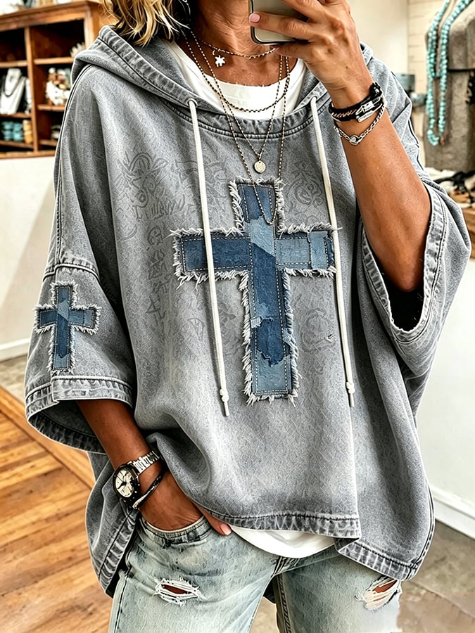 Women's Faith Printing Top