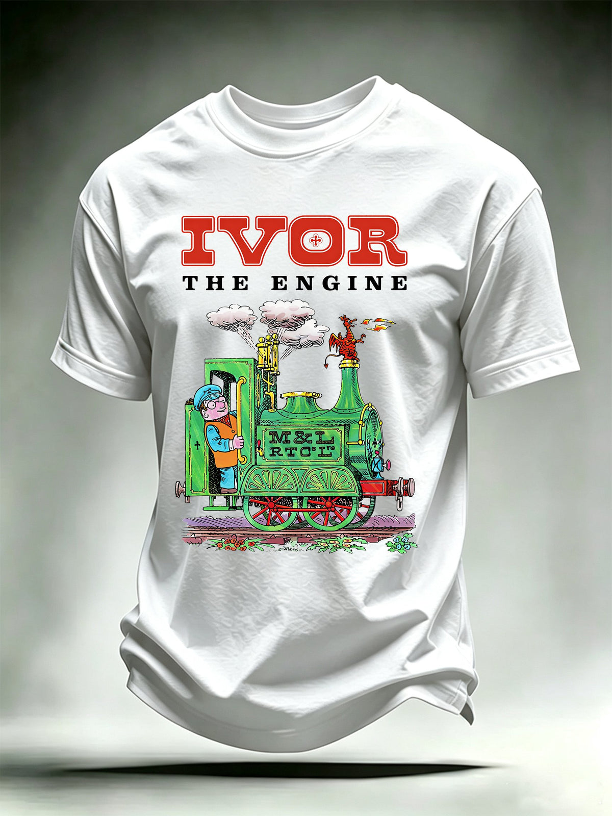 Men's Casual Printed Crew-Neck T-Shirt