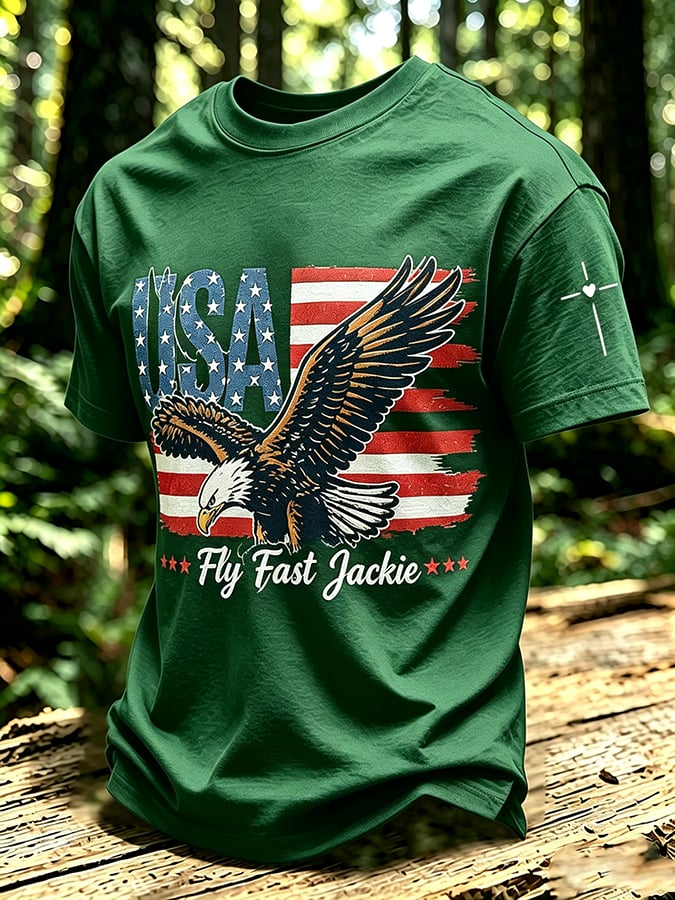 Men's Jackie and Shadow Print Short-Sleeve T-Shirt