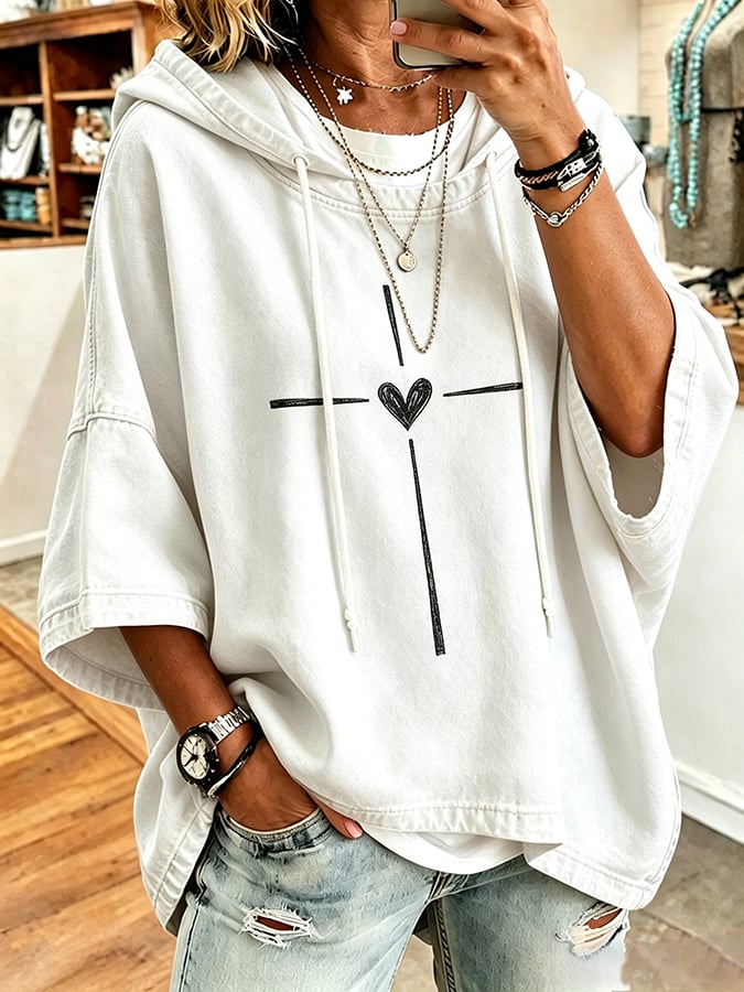 Women's Faith Printing Top