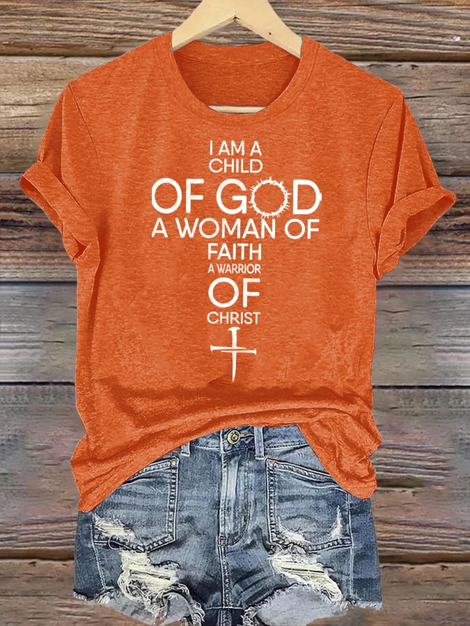 Women's Child Of God T-Shirt: Woman Of Faith, Christian T-Shirt