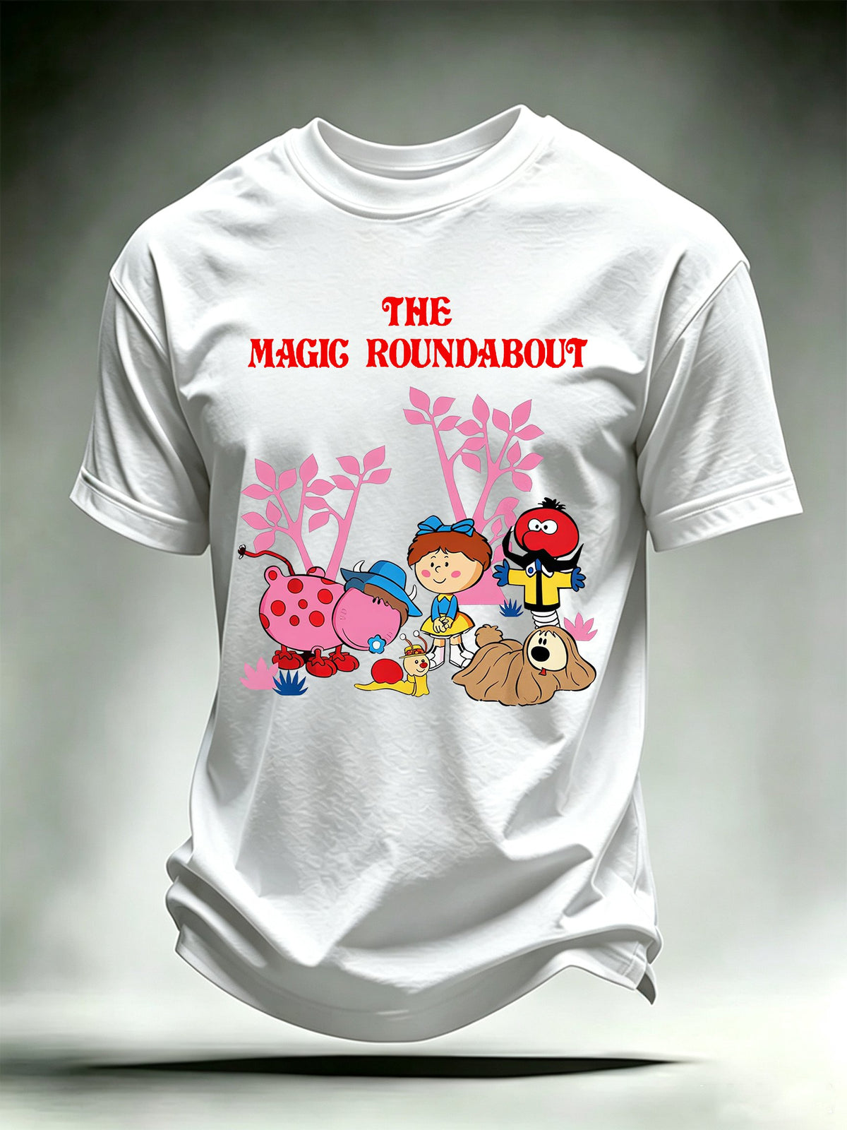 Men's Casual Printed Crew-Neck T-Shirt