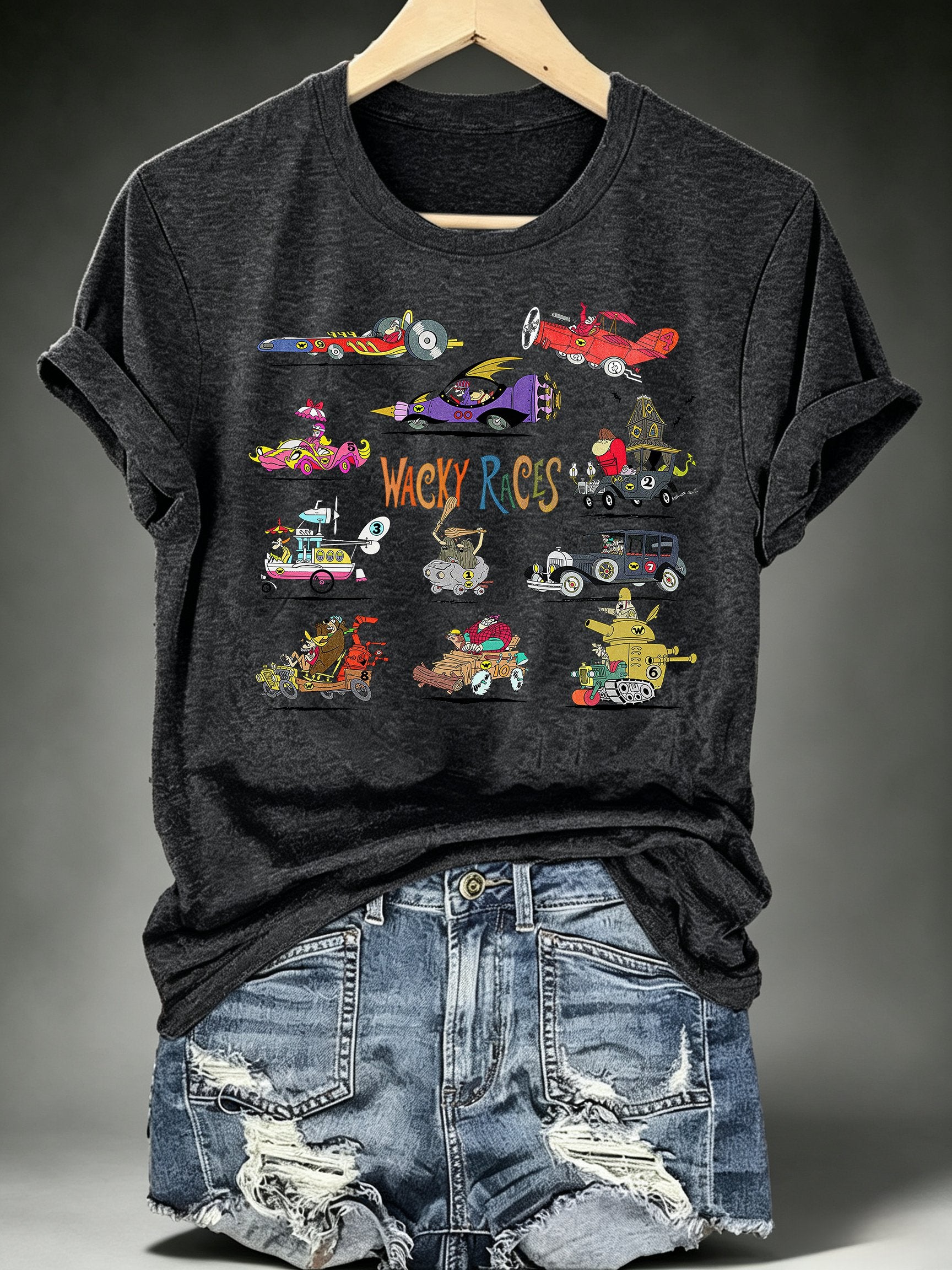 Women's Wacky Races - Characters & Vehicles T-shirt