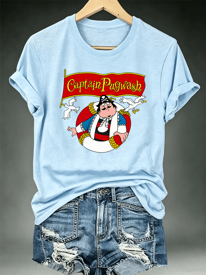 Women's Captain Pugwash Cartoon Classic T-Shirt