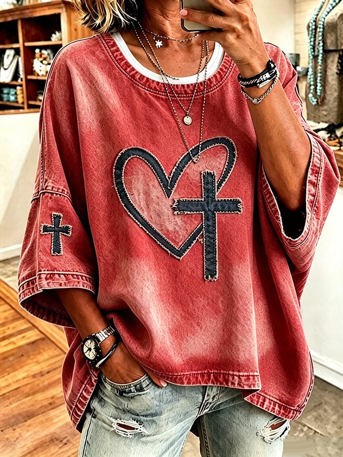 Women's  Faith  Pattern Hoodie