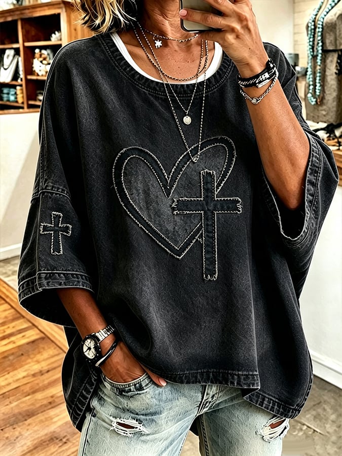 Women's  Faith  Pattern Hoodie
