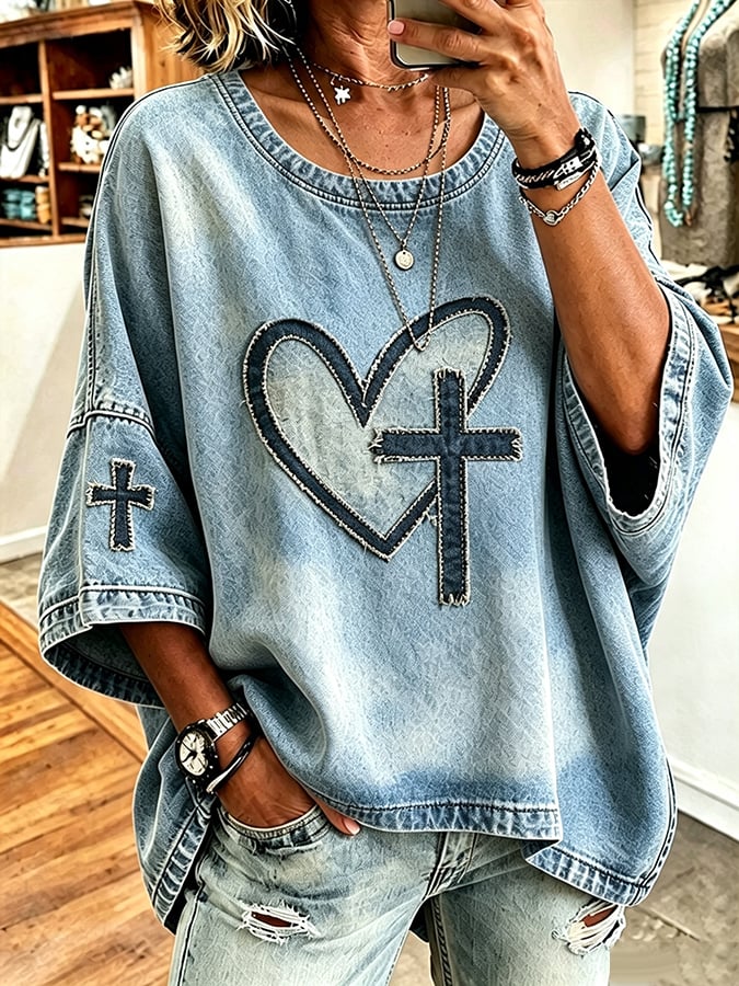 Women's  Faith  Pattern Hoodie