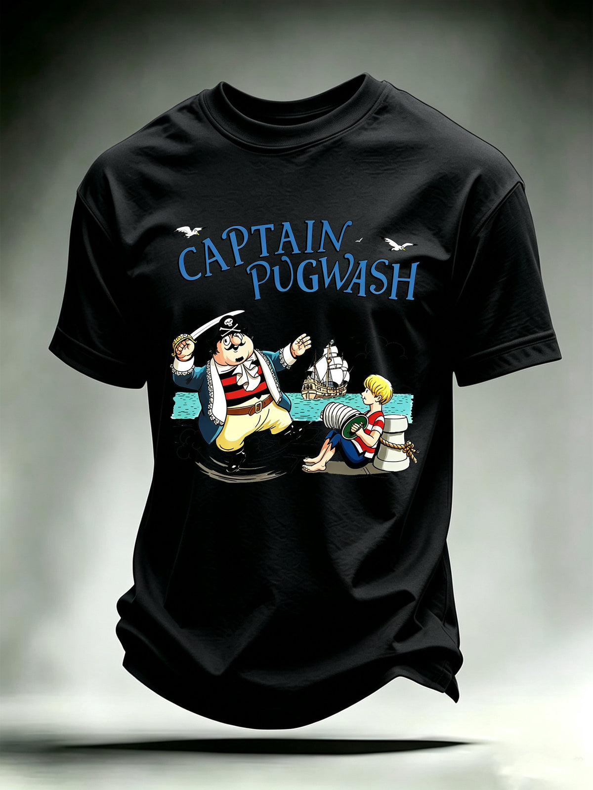 Men's Casual Printed Crew-Neck T-Shirt