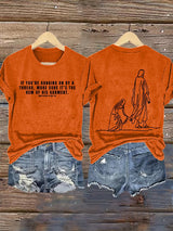 Women's  MAKE SURE IT'S THE HEM OF HIS GARMENT Print T-Shirt